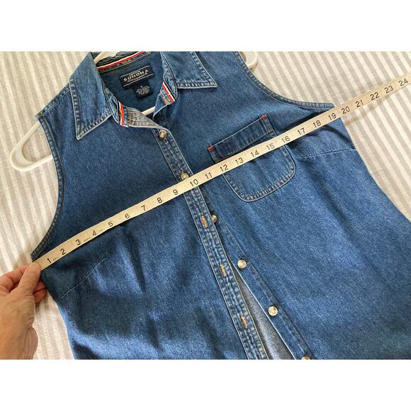 Sonoma Jean Company Denim Vest - Women's Size Medium - Picture 3 of 5